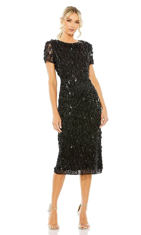 Mac Duggal 93893 - Sheer Short Sleeve Evening Dress