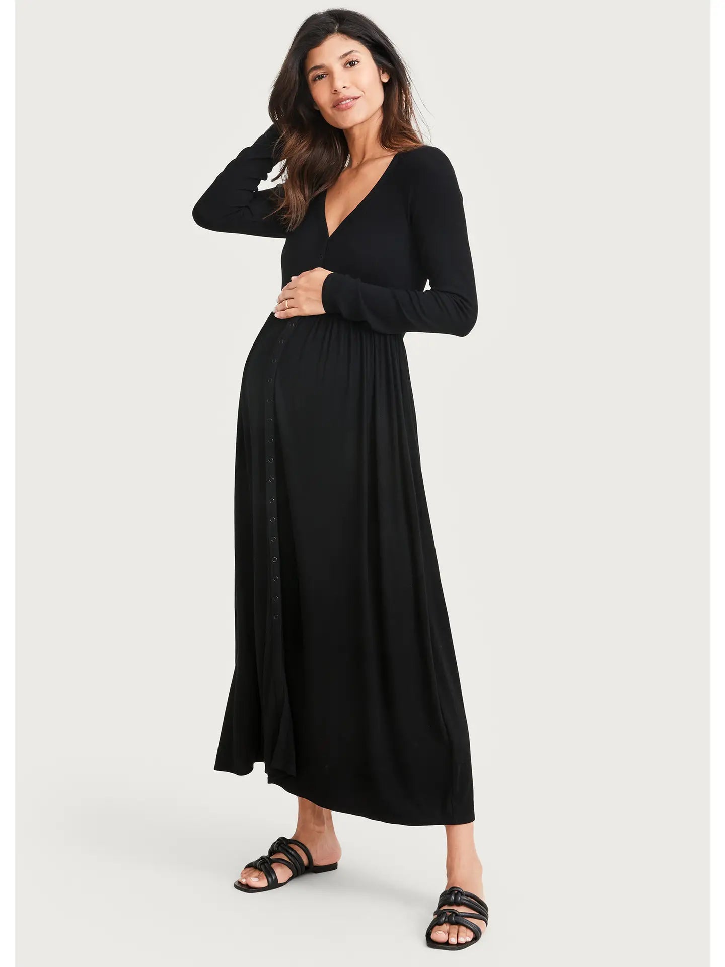 The Softest Rib Nursing Dress