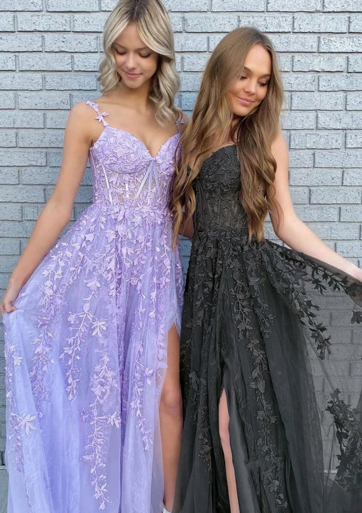 erene Hill 2024 Arabic Lilac A-Line Spaghetti Straps Long Lace Prom Dress with Split LA72692 erene Hill 2024 Arabic Lilac A-Line Spaghetti Straps Long Lace Prom Dress with Split LA72692
