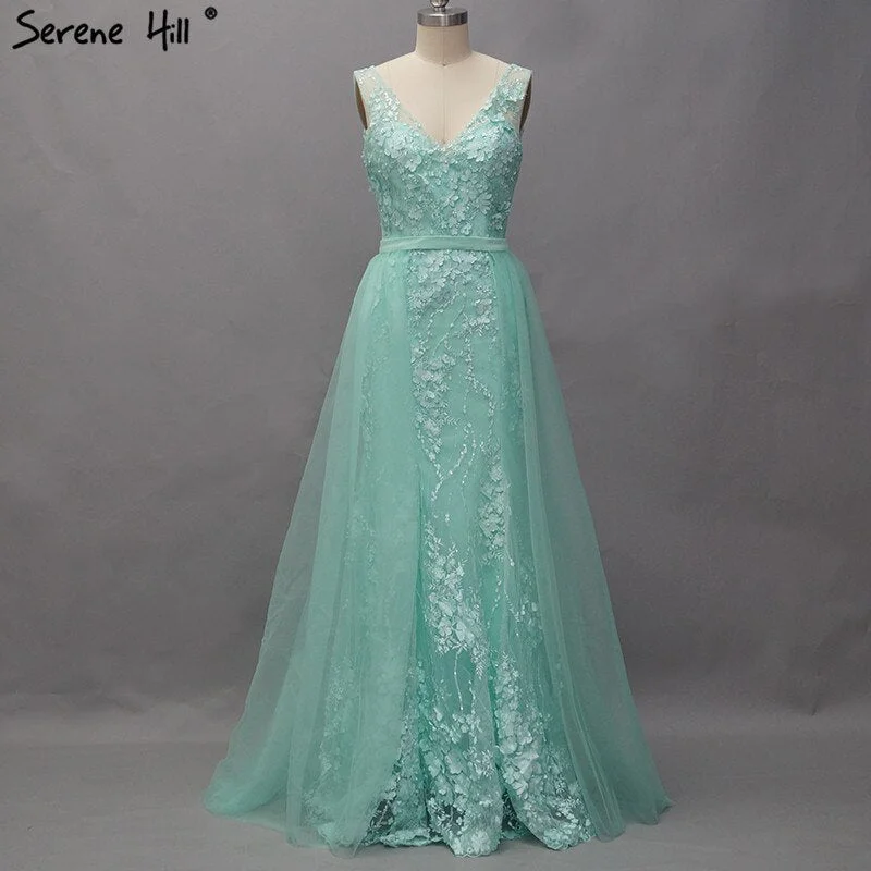 On Sale No Return No Refund Pink V-Neck Sexy Mermaid Dubai Evening Dresses 2024 Sleeveless Handmade Flowers Pearls Evening Gowns LA60737 On Sale No Return No Refund Pink V-Neck Sexy Mermaid Dubai Evening Dresses 2024 Sleeveless Handmade Flowers Pearls Evening Gowns LA60737