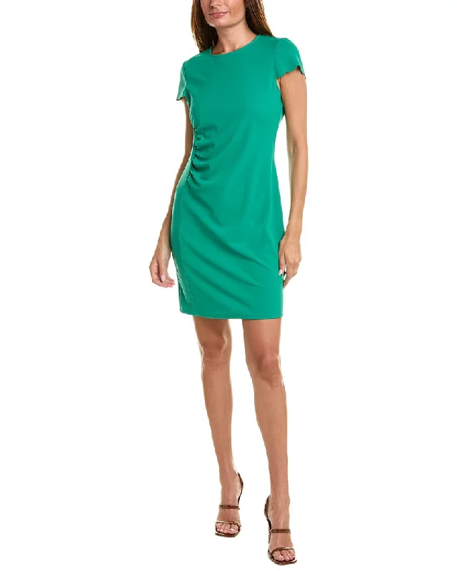 Isaac Mizrahi Scuba Mini Dress Stylish Puff Sleeve Mini Dress