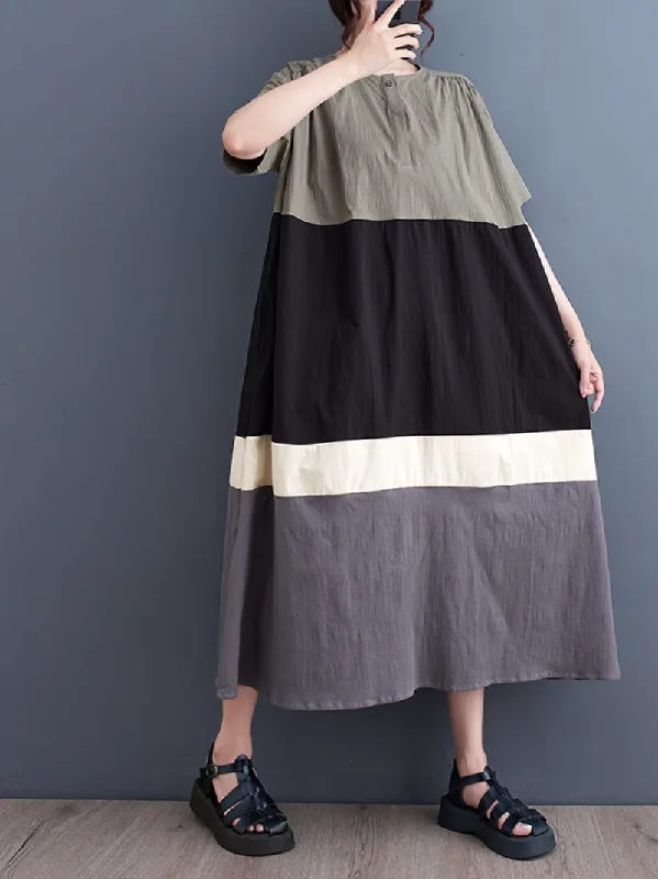 Perfect for Any Occasion Women's Summer Loose Midi Dress Comfortable Stretch Midi Dress