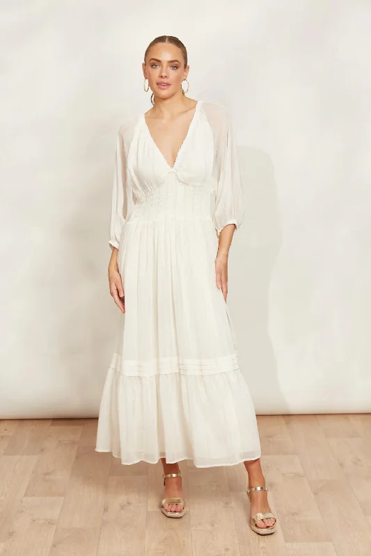 Eb & Ive Sereno Maxi Dress Stylish Off-Shoulder Maxi Dress