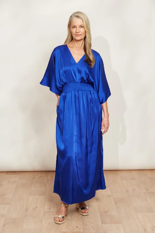 Elysian Maxi Dress - Cobalt Stylish A-Line Maxi Dress