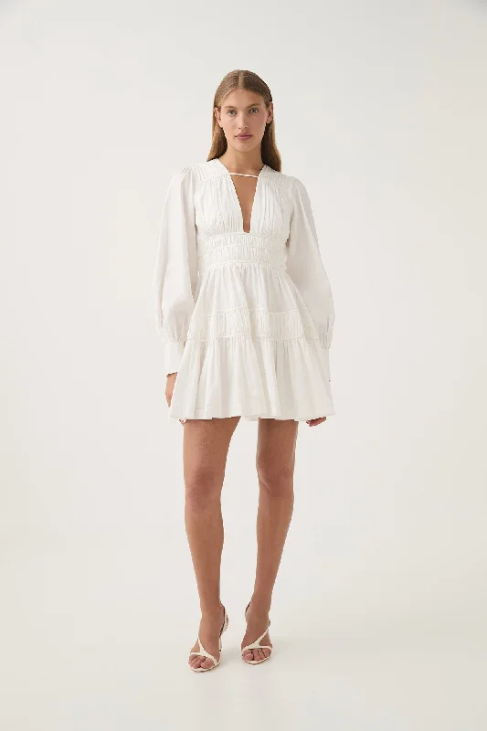 Fallingwater Ruched Mini Dress Cozy Sweater Mini Dress