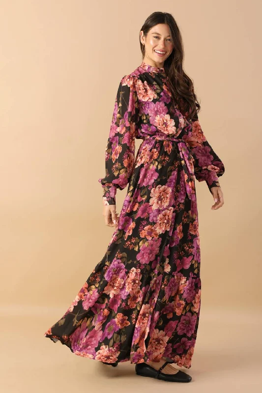 WHAT I FEEL WOVEN MAXI DRESS Chic Boho Print Maxi Dress