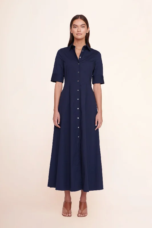 JOAN MAXI DRESS | NAVY Elegant Boho Maxi Dress