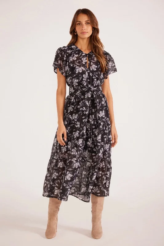 Luzette Tiered Maxi Dress Stylish Maxi Dress with Frills