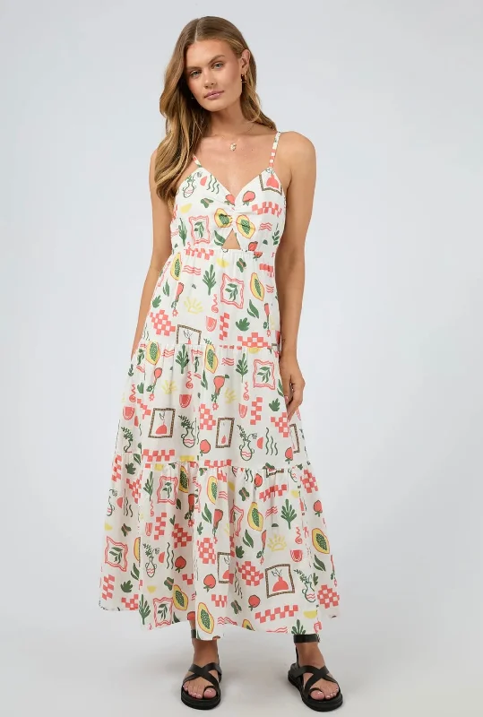 Valencia Maxi Dress Comfortable Fit-and-Flare Maxi Dress