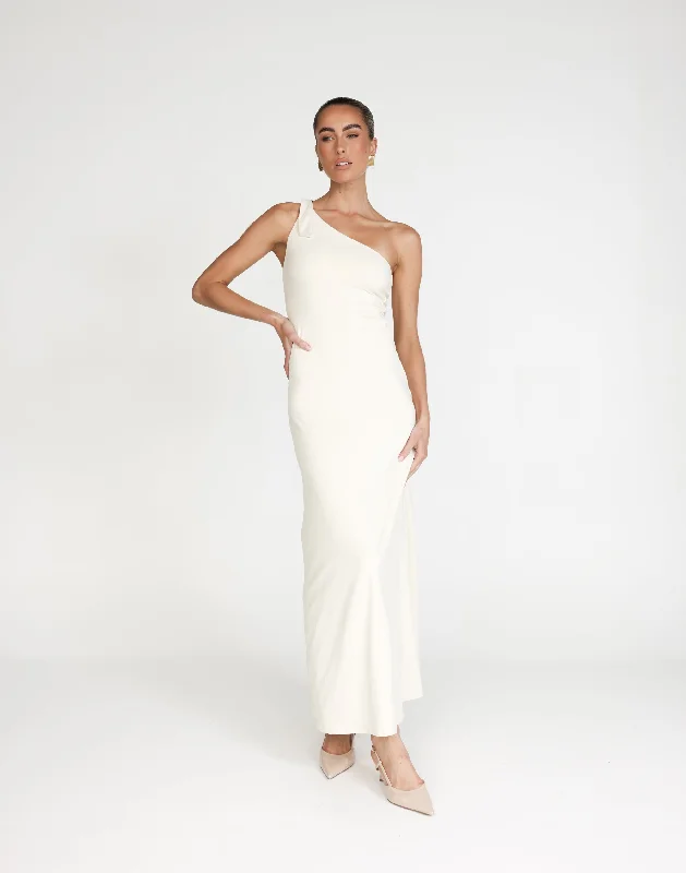 Zuelia Maxi Dress (Oat) Comfortable Long-Sleeve Maxi Dress