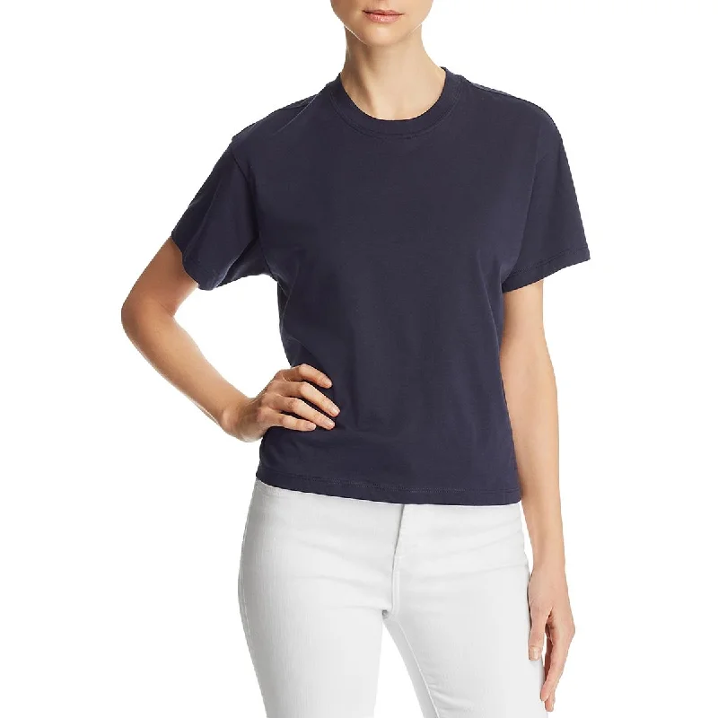 ATM Womens Cotton Short Sleeves T-Shirt Welt Pockets Slit Pockets Flap Pockets