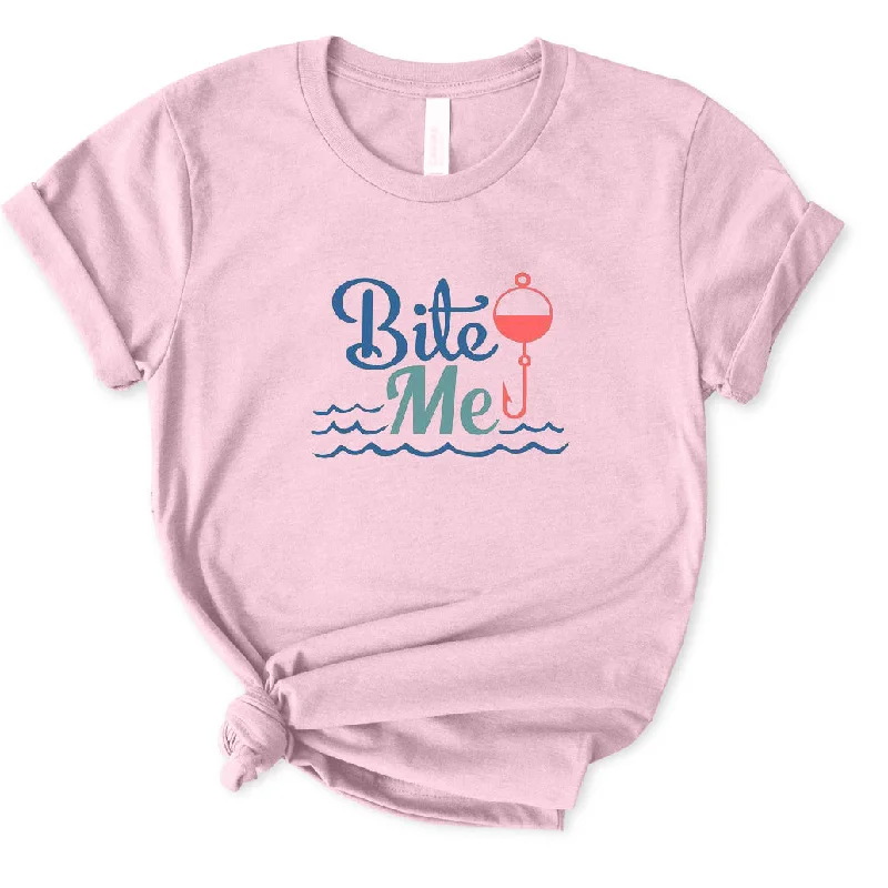 Bite Me T-Shirt for Women Handmade Hand-knitted Hand-woven