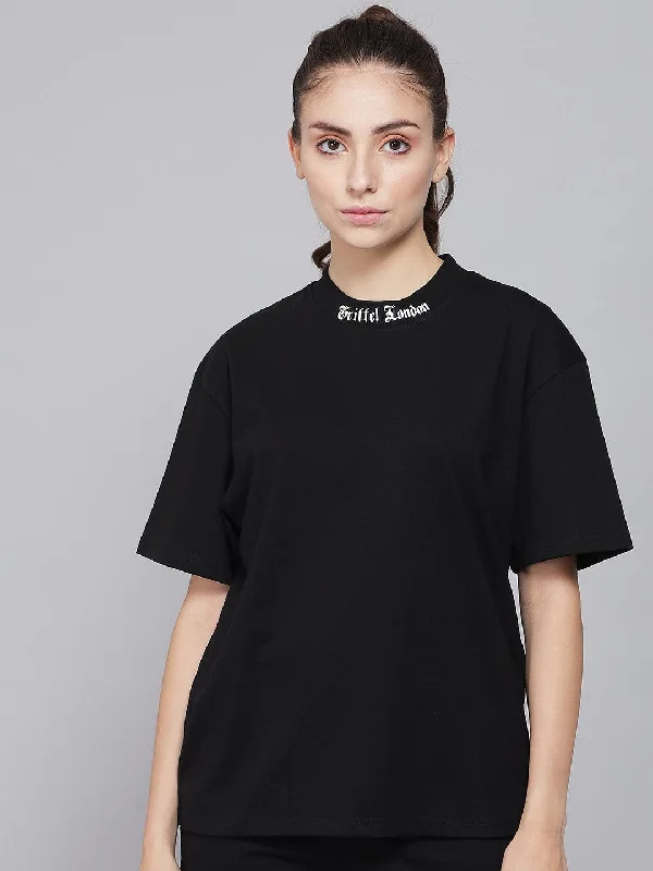 Griffel Logo Oversized T-shirt Asymmetrical Pockets Print