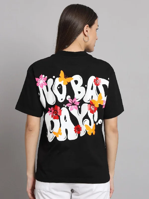 No Bad Days Oversized T-shirt Chenille Brocade Lace