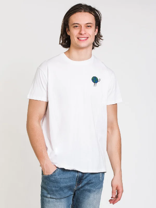 TENTREE UNISEX PEACE MAN TEE - CLEARANCE Ribbed Striped Patterned