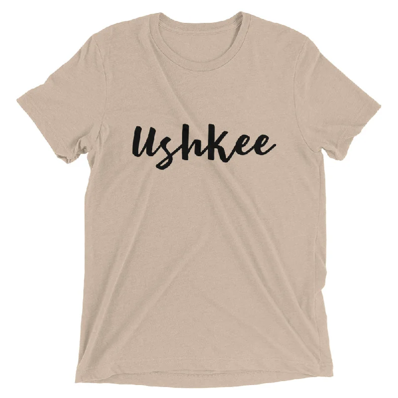 Unisex Ushkee Short sleeve t-shirt Zippered Buttoned Snapped