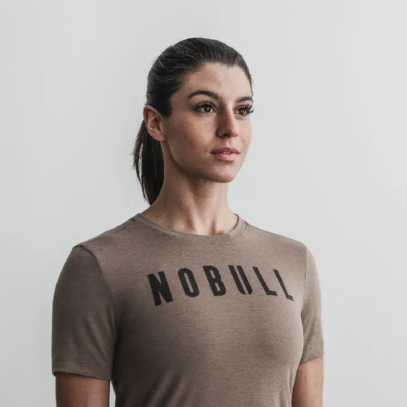 Women's NOBULL Tee Notch Collar Peter Pan Collar Cowl Neck