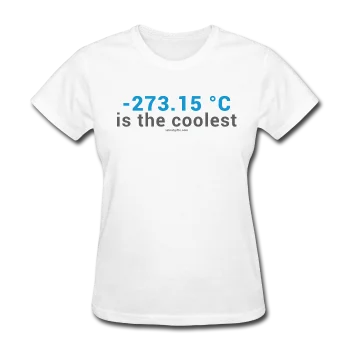 "-273.15 ºC is the Coolest" - (Gray) Women's T-Shirt Solid Color Striped Floral