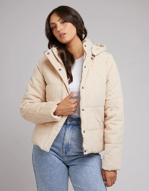 All About Eve Cali Cord Puffer Jacket Vintage White Wool Jacket Cashmere Jacket Tweed Jacket