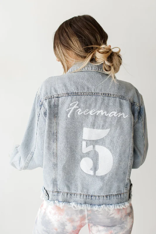 Freeman 5 Denim Jacket Fleece Fabric Down Fabric Feather Fabric