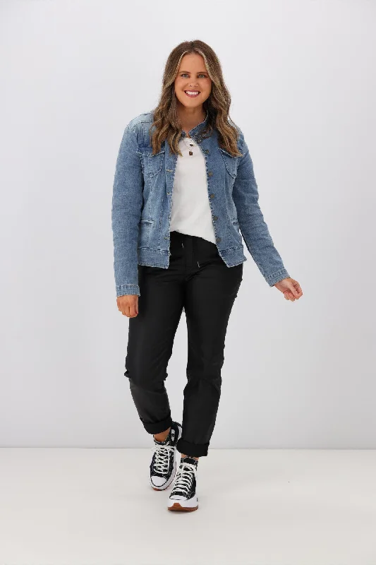 Threadz Maggie Denim Jacket Denim Lace Jacket Ribbed Jacket Sequined Jacket