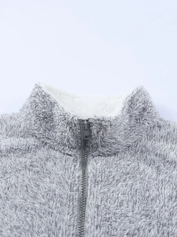 Winter Warm Fuzzy Jacket Cotton Jacket Linen Jacket Terry Jacket