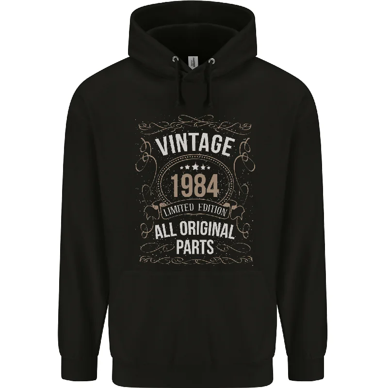 40th Birthday Limited Edition 1984 Mens 80% Cotton Hoodie Hooded Sweatshirt Casual Wear Street Style