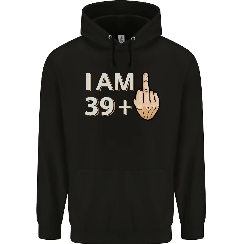 40th Birthday Funny Offensive 40 Year Old Mens 80% Cotton Hoodie Hoodie with Hem Patch Decorative Personalized