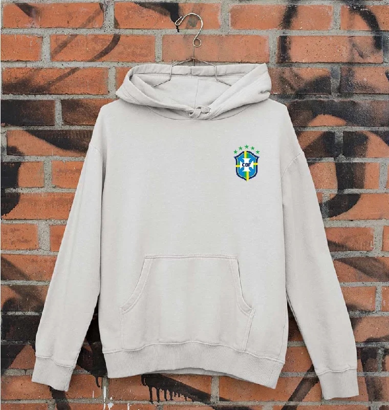 Brazil Football Unisex Hoodie for Men/Women Hoodie with Puffed Sleeves Voluminous Trendy