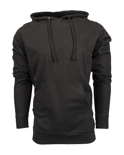 Burnside 5605 Women's Enzyme-Washed French Terry Hooded Sweatshirt - Black Hoodie with Elastic Waist Stretchable Comfortable