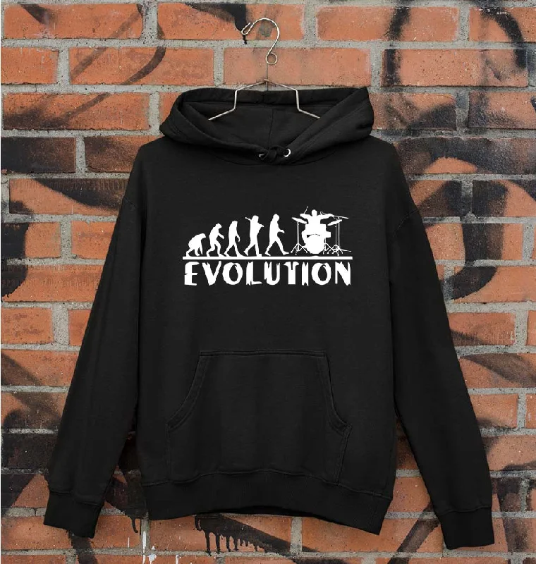 Drummer Evolution Unisex Hoodie for Men/Women Hoodie with Neon Bright Vibrant