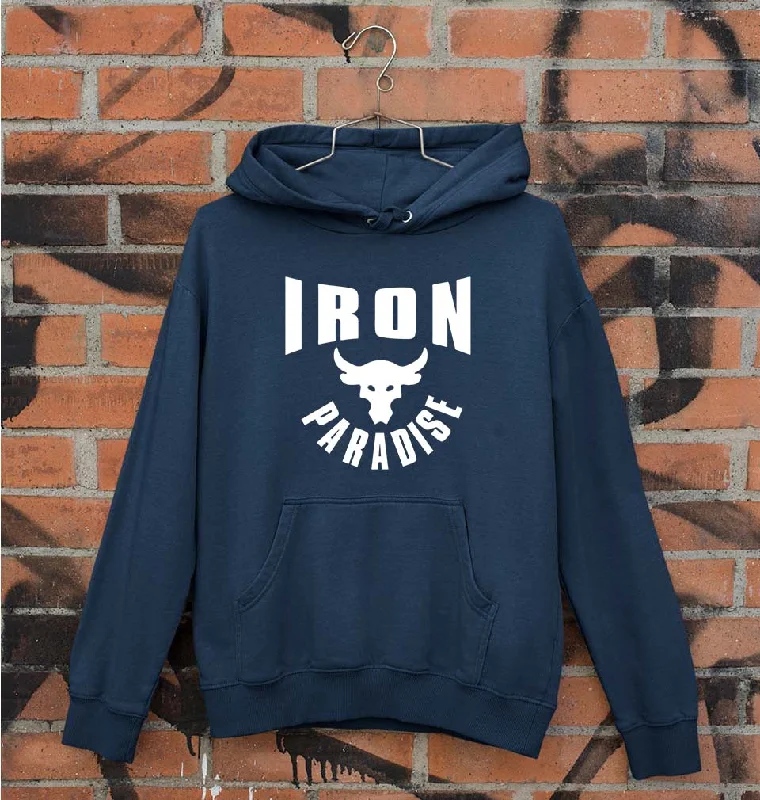 Iron Paradise Unisex Hoodie for Men/Women Hoodie with Front Slit Layering Stylish