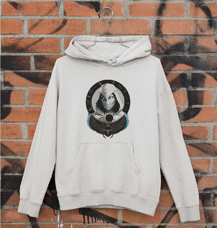 Moon Knight Unisex Hoodie for Men/Women Hoodie with Raw Hem Edgy Unfinished