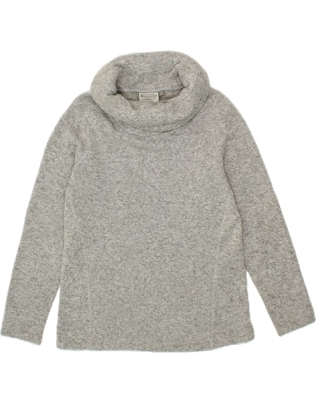 MOUNTAIN WAREHOUSE Womens Roll Neck Sweatshirt Jumper UK 16 Large  Grey Hoodie with Earth Tones Natural Calm