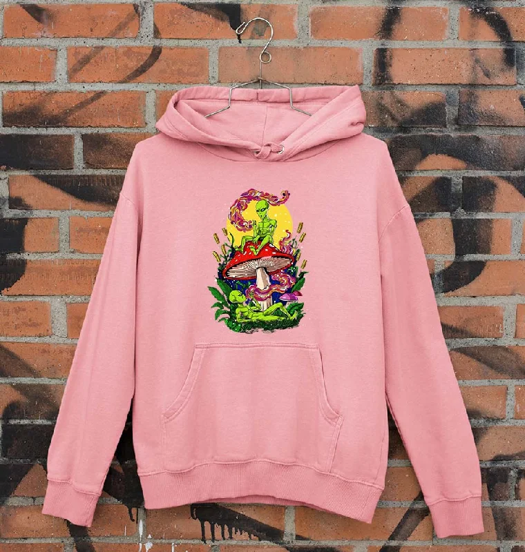 Trippy Psychedelic Weed Stoned Unisex Hoodie for Men/Women Hoodie with Hem Applique Textured Unique