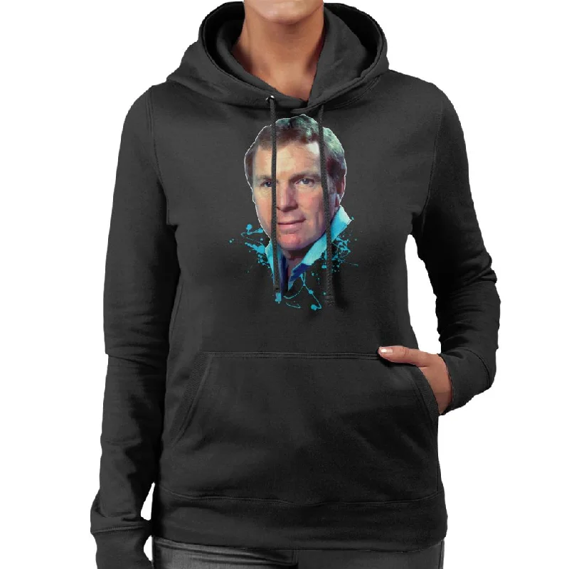 TV Times Bobby Moore Ex Footballer Women's Hooded Sweatshirt Hoodie with Stripes Bold Sporty