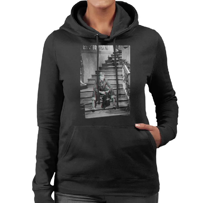 TV Times David Bowie Bing Crosby Show 1977 Women's Hooded Sweatshirt Hoodie with Hem Applique Textured Unique