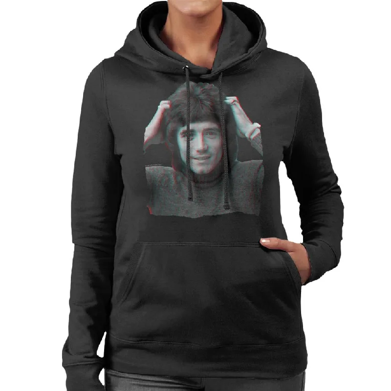 TV Times Footballer Kevin Keegan Women's Hooded Sweatshirt Hoodie with Gradient Ombre Colorful