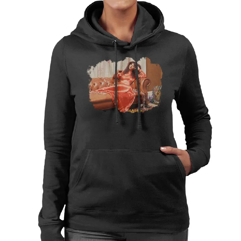 TV Times Kate Bush Laid Back Women's Hooded Sweatshirt Hoodie with Batwing Sleeves Loose Dramatic