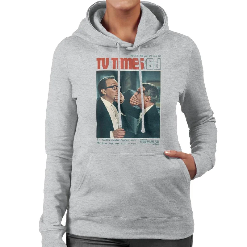 TV Times Morecambe And Wise Show 1966 Cover Women's Hooded Sweatshirt Hoodie with Drawstring Waist Adjustable Fitted