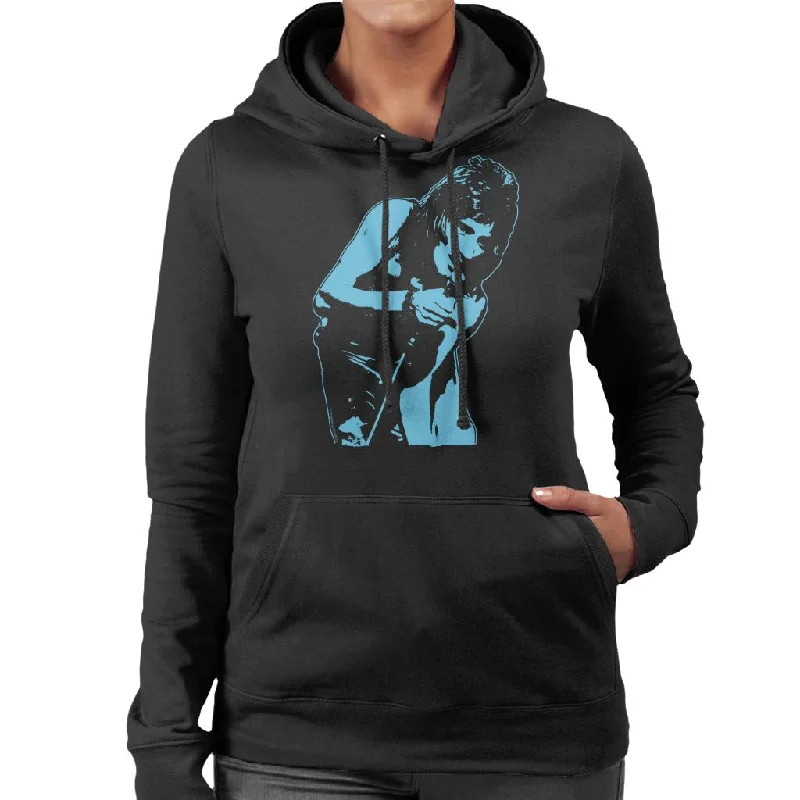 TV Times Rod Stewart With The Faces Women's Hooded Sweatshirt Hoodie with Batwing Sleeves Loose Dramatic