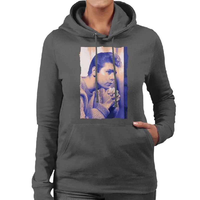 TV Times Singer Cliff Richard Women's Hooded Sweatshirt Hoodie with Gradient Ombre Colorful