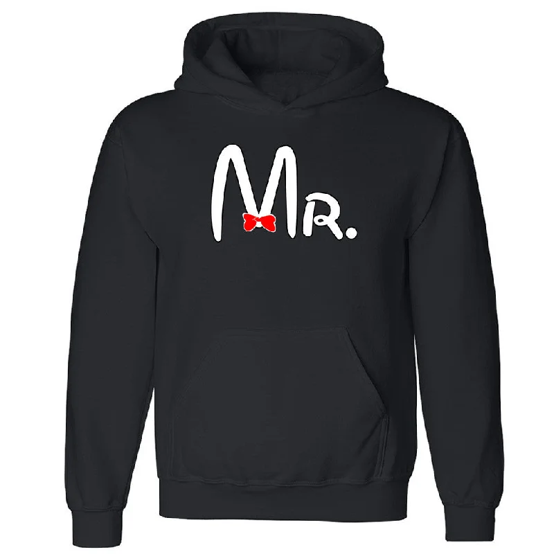 Zexpa Apparelâ„¢ Mr. Cartoon Font Unisex Hoodie Couple Matching Valentines Day Hooded Sweatshirt Hoodie with Print Artistic Unique