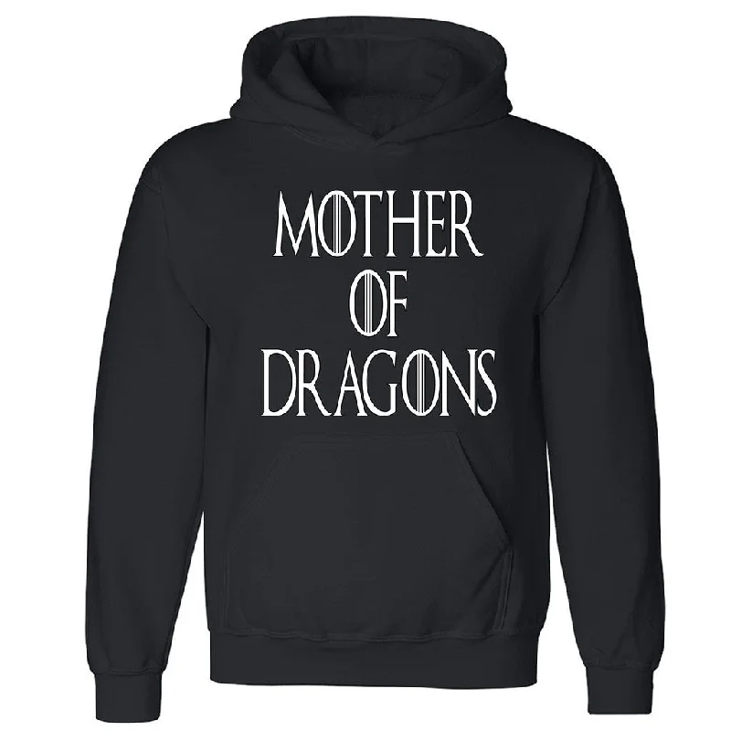 Zexpa Apparelâ„¢ Mother Of Dragons Khaleesi Unisex Hoodie GOT Fan Design Show  Hooded Sweatshirt Hoodie with Embroidery Detailed Premium