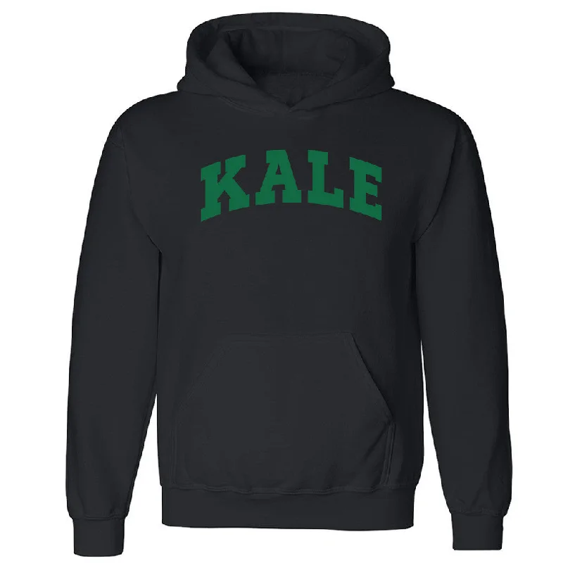 Zexpa Apparelâ„¢ Kale Green University Unisex Hoodie Vegeterian Vegan Organics Hooded Sweatshirt Hooded Sweatshirt Casual Wear Street Style