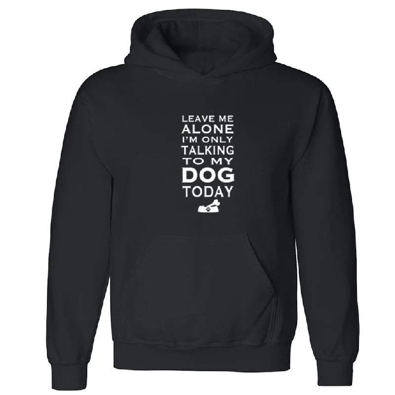 Zexpa Apparelâ„¢ Only Talking To My Dog Unisex Hoodie Dog Dad Dog Mom rescue Hooded Sweatshirt Hoodie with Turtle Neck Cozy Winter