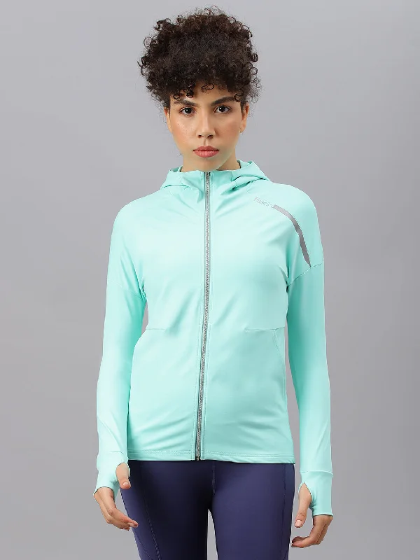 Fitkin women's green full zipper hooded jacket Nylon Jacket Polyester Jacket Spandex Jacket Fitkin women's green full zipper hooded jacket Nylon Jacket Polyester Jacket Spandex Jacket