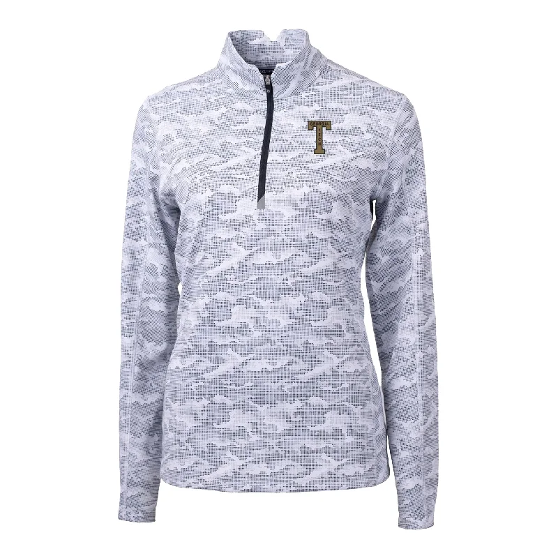 Ladies Georgia Tech Yellow Jackets College Vault Cutter & Buck Traverse Camo Print Stretch Quarter Zip Pullover Toggled Jacket Drawstring Jacket Belted Jacket Ladies Georgia Tech Yellow Jackets College Vault Cutter & Buck Traverse Camo Print Stretch Quarter Zip Pullover Toggled Jacket Drawstring Jacket Belted Jacket