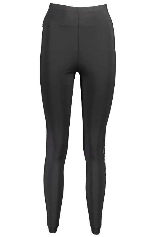 Calvin Klein Black Polyester Women Legging Fashionable Sports Leggings