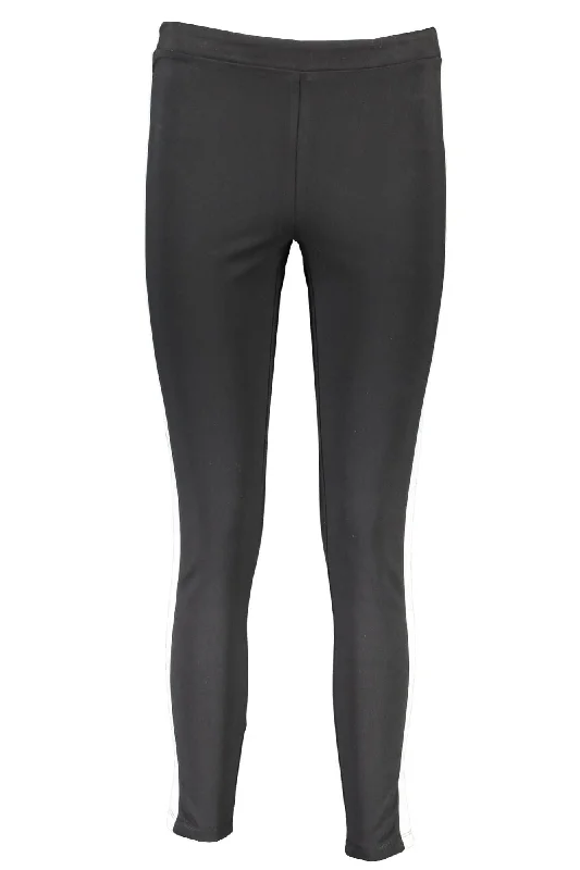 Calvin Klein Black Cotton Women Legging Fashionable High-Rise Leggings